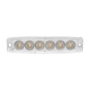 6 High Power LED Super Thin Warning Light - Amber LED/Clear Lens (Bulk)
