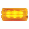 6 LED Rectangular Light (Clearance/Marker) - Amber LED/Amber Lens (Bulk)