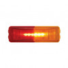 6 LED Rectangular Fender Mount Light (Clearance/Marker) With Amber & Red Lens (Bulk)