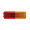 6 LED Rectangular Fender Mount Light (Clearance/Marker) With Amber & Red Lens (Bulk)