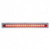 12-3/4" Stainless Light Bracket With 19 LED 12" Light Bar - Red LED/Red Lens