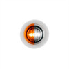 2 LED 3/4" Mini Dual Function Double Fury Light (Clearance/Marker) - Amber & White LED/Clear Lens