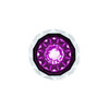 Double Fury 4 LED Dual Function 1-1/8" Crystal Watermelon Light-Amber & Purple LED