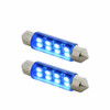 8 SMD High Power Micro LED 211-2 Dome Light Bulb - Blue (2-Pack)