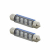 8 SMD High Power Micro LED 211-2 Dome Light Bulb - Blue (2-Pack)