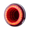 24 LED 4" Round Mirage Light (Stop, Turn & Tail) - Red LED/Clear Lens