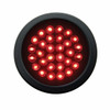 30 LED 4" Round Light Kit (Stop, Turn & Tail) - Red LED/Red Lens