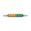 Double Fury 6 LED 6" Dual Function Marker Light With Chrome Bezel-Amber & Green/Clear Lens