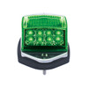 Double Fury 17 LED Light Grakon 5000 Style Square Cab Light - Amber & Green LED/Clear Lens