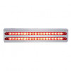 12-3/4" Stainless Light Bracket With 2X 19 LED 12" Light Bars - Red LED/Red Lens