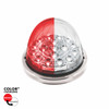 17 LED Watermelon Dual Function Double Fury Light Flush Mount Kit With Low Profile SS Bezel-Red & White LED