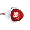 Double Fury 4 LED Dual Function 1-1/8" Crystal Watermelon Light-Amber & Red LED