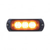 3 LED Mini Warning Light - Amber LED (Bulk)