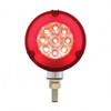 54 LED Single Stud Double Face GloLight (Turn Signal) - Amber & Red LED/Amber & Red Lens