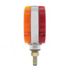 54 LED Single Stud Double Face GloLight (Turn Signal) - Amber & Red LED/Amber & Red Lens