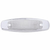 12 LED Rectangular Light (Clearance/Marker) With Chrome Bezel - Amber LED/Clear Lens