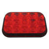 15 LED Rectangular Light (Stop, Turn & Tail) - Red LED/Red Lens