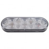 10 LED 6" Oval Auxiliary/Utility Light - White LED/Clear Lens (Bulk)