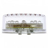 13 LED 2.5" Round Light (Clearance/Marker) - Red LED/Clear Lens (Bulk)