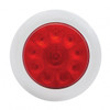 10 LED 4" Round Light With Bezel (Stop, Turn & Tail) - Red LED/Red Lens