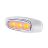5 LED Reflector Light (Auxiliary/Utility) With Side Ditch Light - Amber LED/Clear Lens (Bulk)