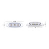 5 LED Reflector Light (Auxiliary/Utility) With Side Ditch Light - Amber LED/Clear Lens (Bulk)