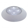 4 LED 1-3/4" Dome Light 3" Round Bezel-White LED/Clear Lens