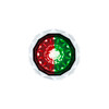 Double Fury 4 LED Dual Function 1-1/8" Crystal Watermelon Light-Red & Green LED