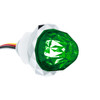 Double Fury 4 LED Dual Function 1-1/8" Crystal Watermelon Light-Red & Green LED