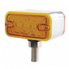 6 LED Double Face Light - T-Mount - Amber & Red LED/Amber & Red Lens