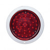 40 LED 4" Round Flange Mount Deep-Dish Light (Stop, Turn & Tail) - Red LED/Red Lens