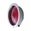 40 LED 4" Round Flange Mount Deep-Dish Light (Stop, Turn & Tail) - Red LED/Red Lens