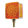 45 LED Single Stud Double Face Turn Signal Light (Driver) - Amber & Red LED/Amber & Red Lens