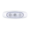 5 LED Reflector Light (Auxiliary/Utility) With Side Ditch Light -Red LED/Clear Lens (Card)