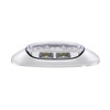 5 LED Reflector Light (Auxiliary/Utility) With Side Ditch Light -Red LED/Clear Lens (Card)