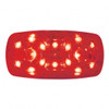 16 LED 4" X 2" Rectangular Light (Clearance/Marker)- Red LED/Red Lens