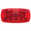 16 LED 4" X 2" Rectangular Light (Clearance/Marker)- Red LED/Red Lens