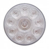 10 LED 4" Round Light (Stop, Turn & Tail) - Red LED/Clear Lens