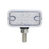6 LED Double Face Light - T-Mount - Amber & Red LED/Clear Lens