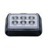 6 High Power LED Rectangular Warning Light - Blue LED (Bulk)