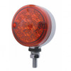 15 LED 3" Reflector Single Face Light - Red LED/Red Lens
