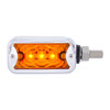 6 LED Single Function Double Face Light W/Visor - Horizontal Mount - Amber & Red LED/Amber & Red Lens