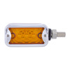 6 LED Single Function Double Face Light W/Visor - Horizontal Mount - Amber & Red LED/Amber & Red Lens