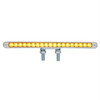 38 LED 12" Reflector Double Face Light Bar - Amber & Red LED/Clear Lens