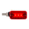 6 LED Single Function Double Face Light - Horizontal Mount - Amber & Red LED/Amber & Red Lens