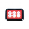 6 High Power LED Rectangular Warning Light - Red LED (Bulk)