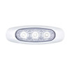 5 LED Reflector Light (Auxiliary/Utility) With Side Ditch Light -White LED/Clear Lens (Bulk)