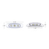 5 LED Reflector Light (Auxiliary/Utility) With Side Ditch Light -White LED/Clear Lens (Bulk)