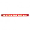 10 LED 9" Light Bar (Stop, Turn & Tail) - Red LED/Red Lens