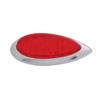 39 LED "Teardrop" Light With Plastic Bezel (Stop, Turn & Tail) - Red LED/Red Lens